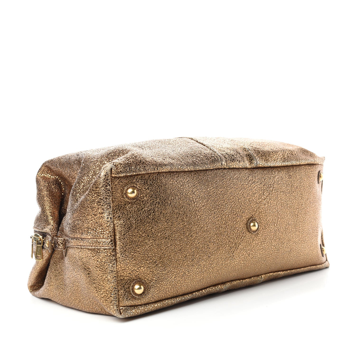 Saint Laurent Volcano Crackled Calfskin Medium Easy Y Bag Gold 4 of 12