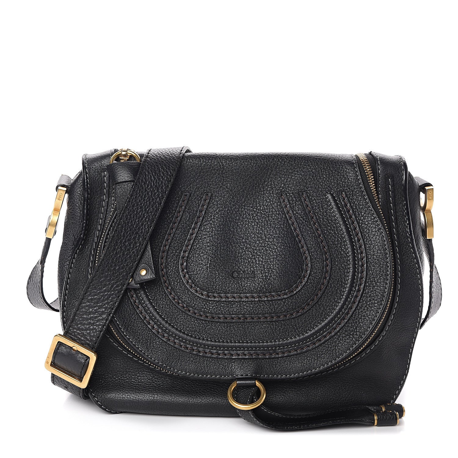 Chloe Calfskin Medium Marcie Crossbody Bag Black 1 of 8