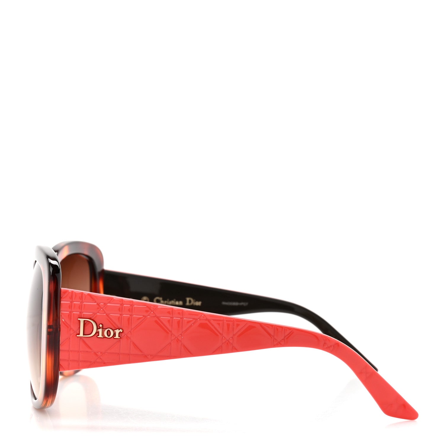 ◯Dior ディオール 人気！ カナージュ ladylady1 サングラス◯ Christian Dior Resin Cannage Dior Lady Lady 1 Sunglasses Red