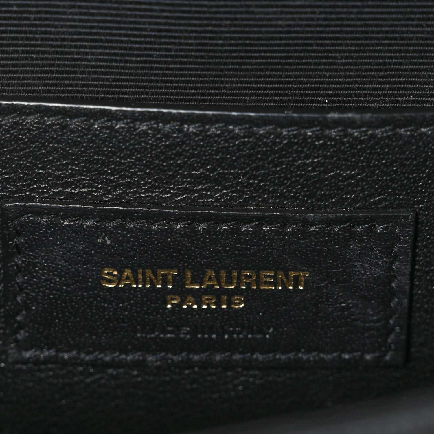 Saint Laurent Grain De Poudre Textured Mixed Matelasse Triquilt Small Monogram Satchel Black 6 of 8