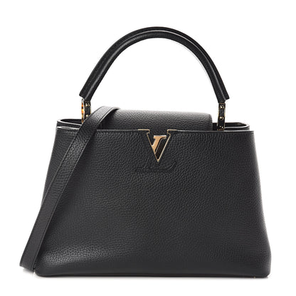 Louis Vuitton Taurillon Capucines PM Black 1 of 8