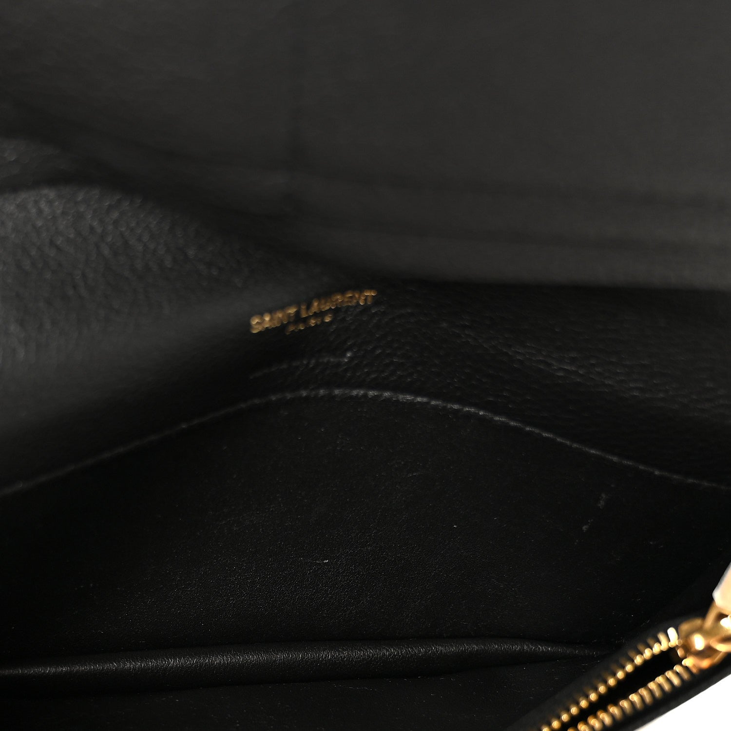 Saint Laurent Calfskin Tiny Monogram Cassandre Wallet Black 5 of 8