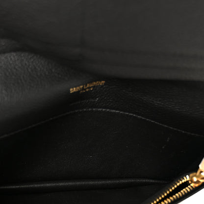 Saint Laurent Calfskin Tiny Monogram Cassandre Wallet Black 5 of 8