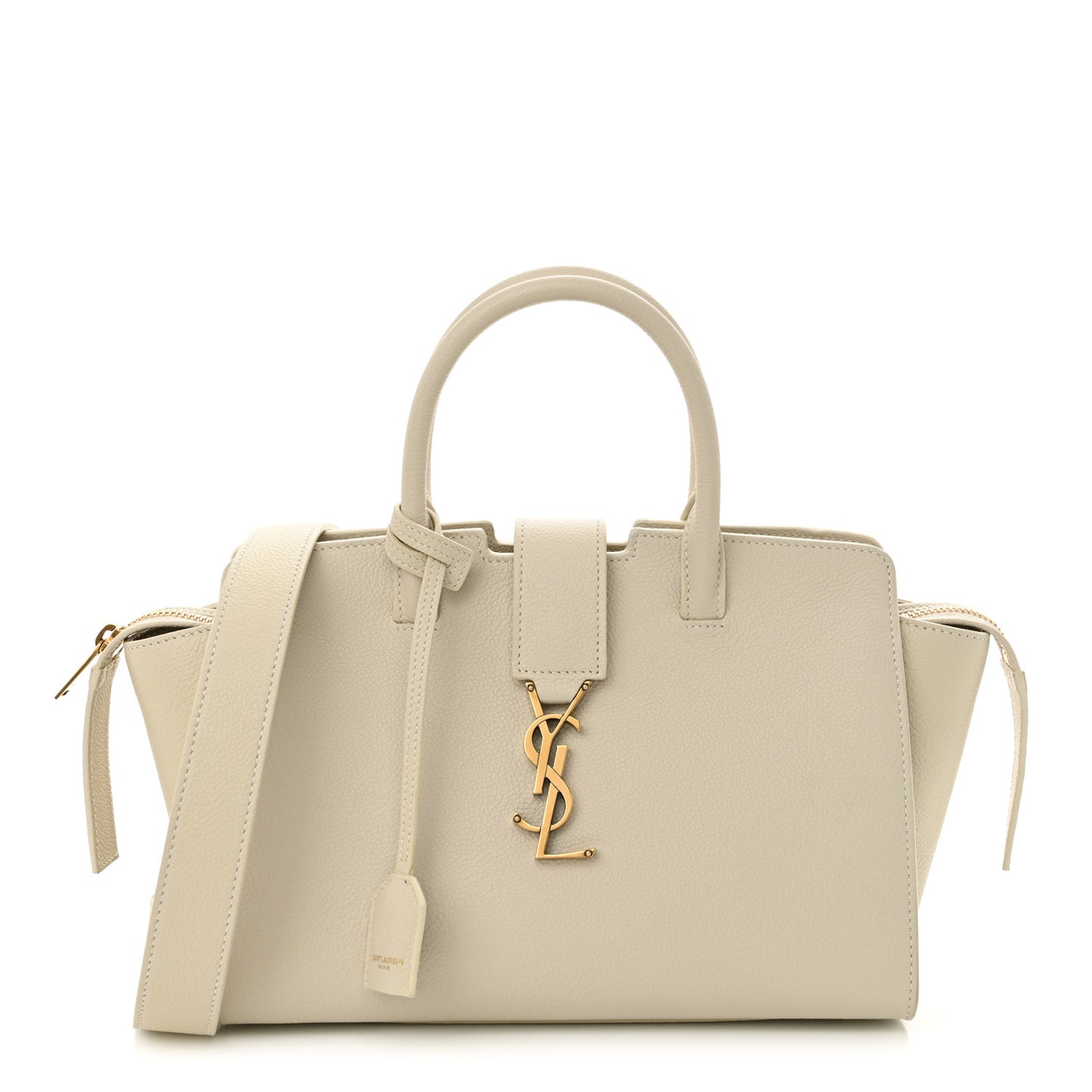 Calfskin Baby Monogram Downtown Cabas White
