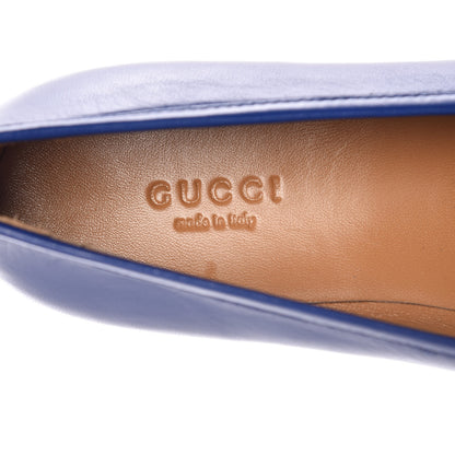 Gucci Malaga Kid Womens Jordaan Loafers 36 Electric Blue 7 of 8