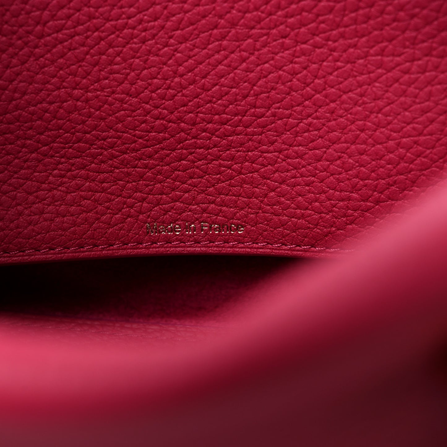 Taurillon Soft Mini Cool Box Satchel FRAMBOISE