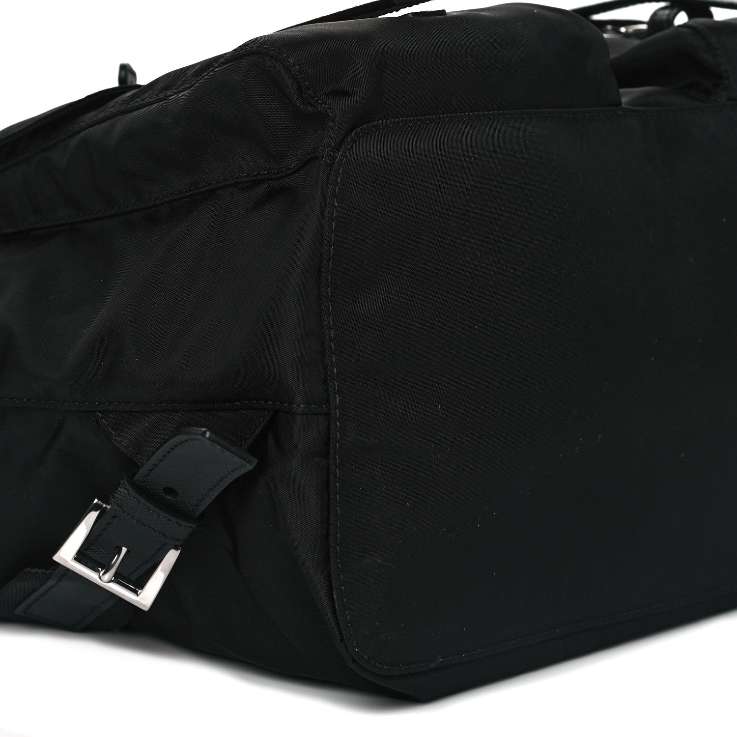 Prada Tessuto Nylon Saffiano Medium Backpack Black 8 of 9
