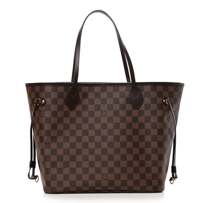 Louis Vuitton Damier Ebene Neo Neverfull MM Rose Ballerine 3 of 15
