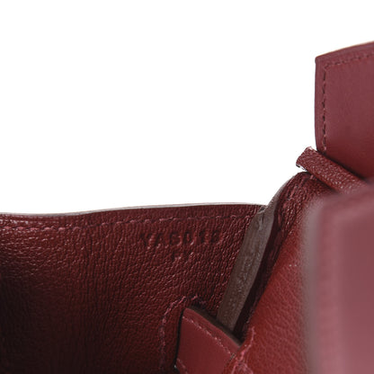 Hermes Veau Jonathan Birkin 30 Rouge Grenat 7 of 11