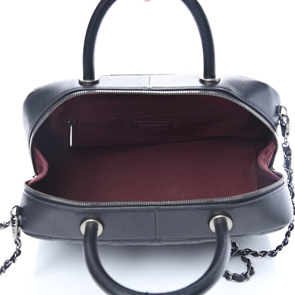Chanel Caviar Quilted Large Coco Handle Bowling Bag Black 5 of 12