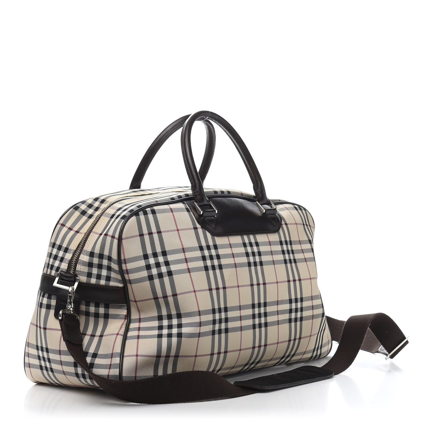 Burberry House Check Travel Bag Dark Brown 2 of 8