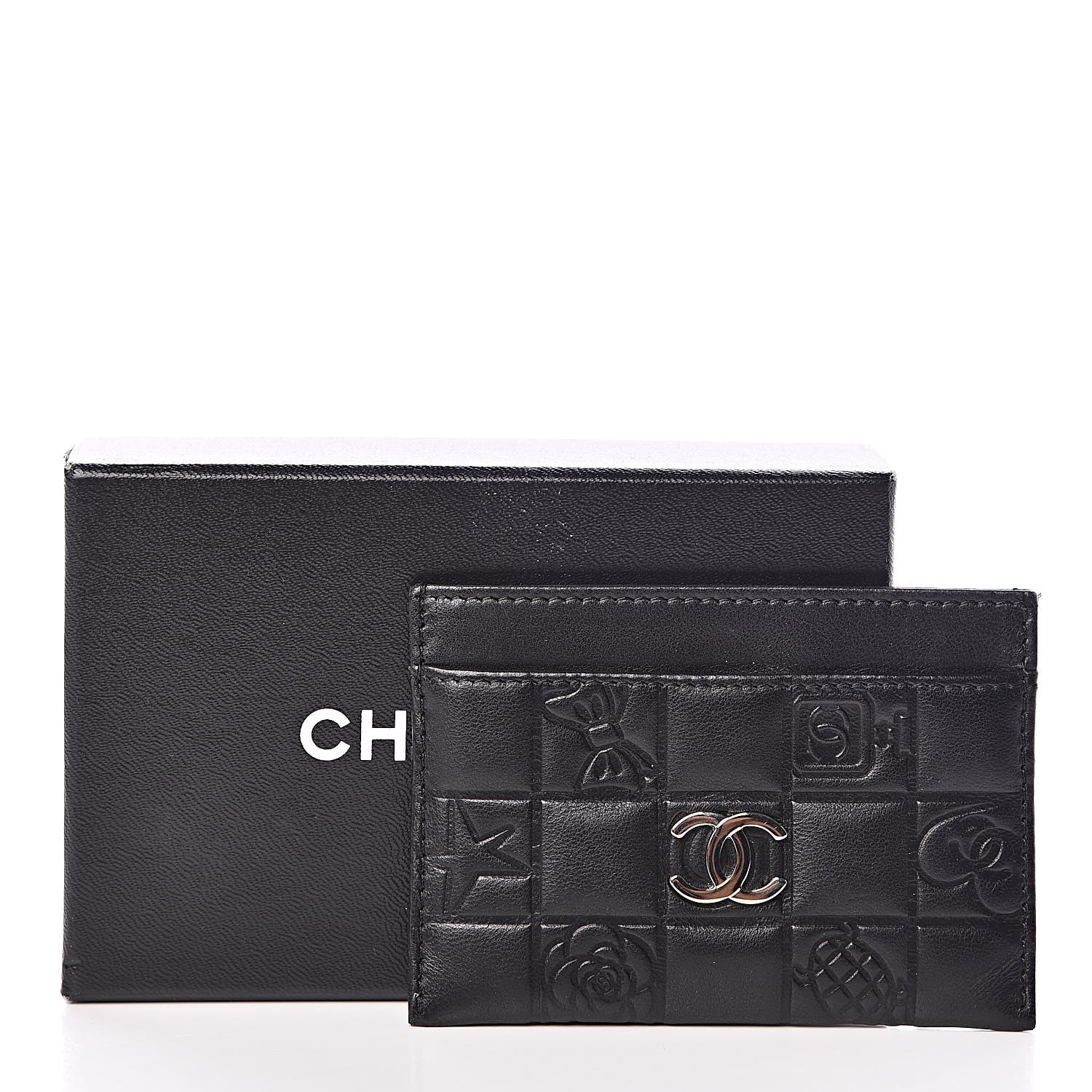 Chanel Lambskin Quilted Precious Symbols Card Holder Black 8 of 8