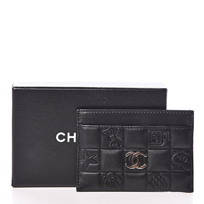 Chanel Lambskin Quilted Precious Symbols Card Holder Black 8 of 8