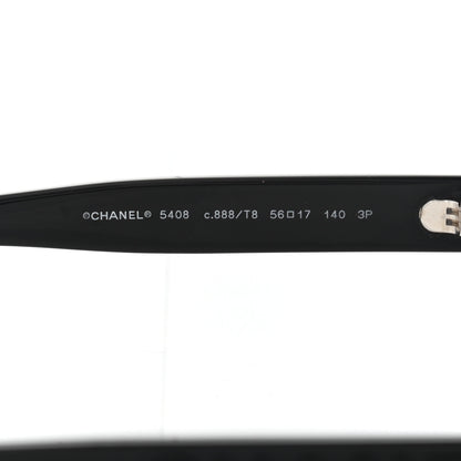 Chanel Acetate Polarized Square Sunglasses 5408 Black 7 of 9