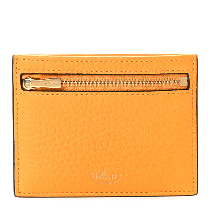 Mulberry Heavy Grain Zipped Credit Card Slip Double Yellow 1 of 8
