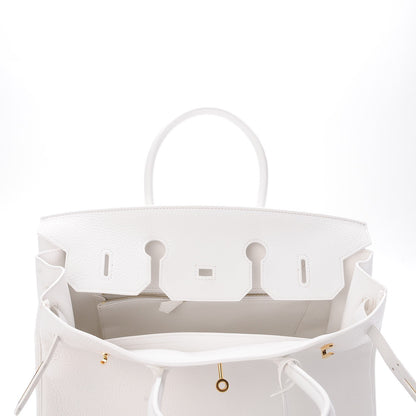 Hermes Taurillon Clemence Birkin 35 White 26 of 34