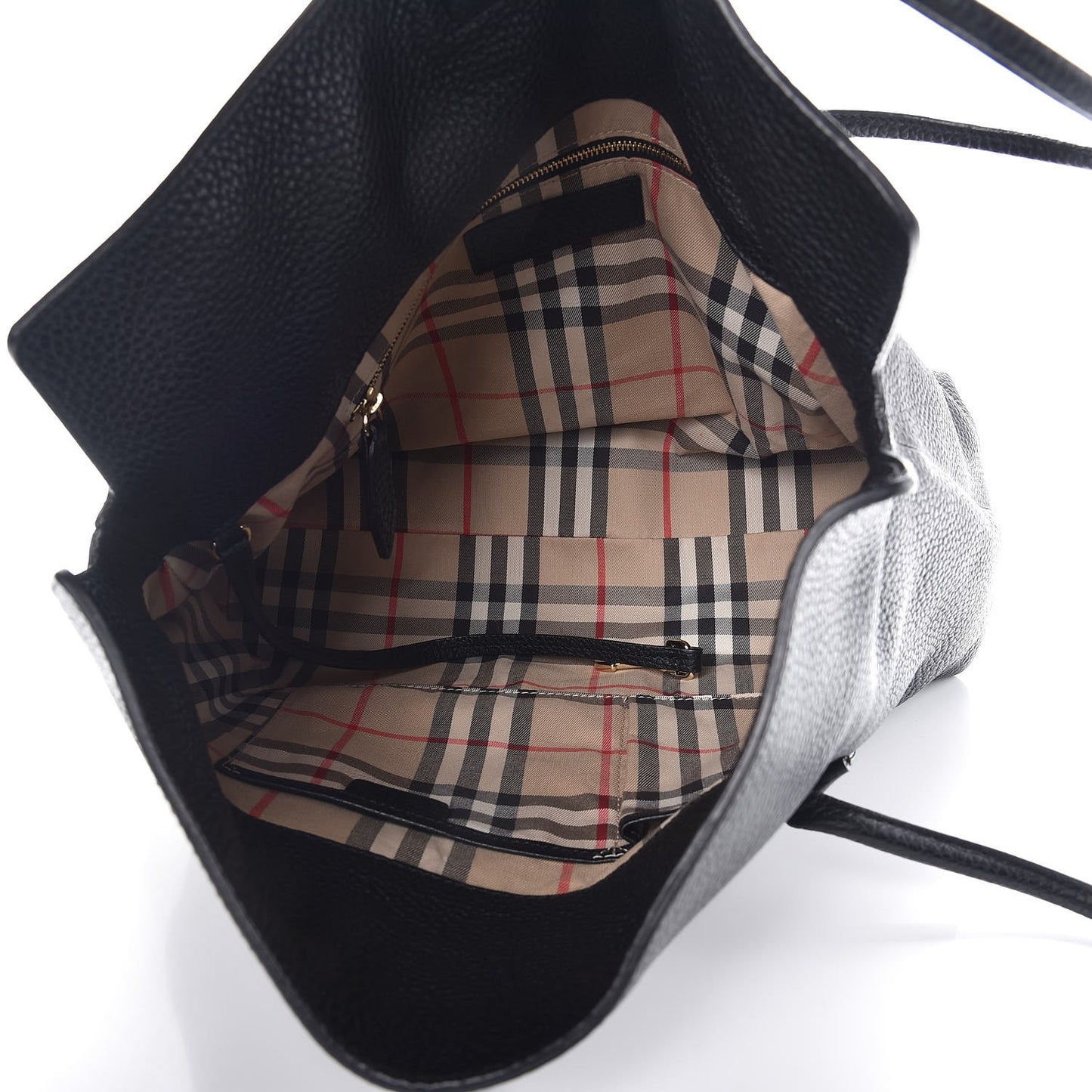 London Grainy Calfskin Medium Baynard Tote Black