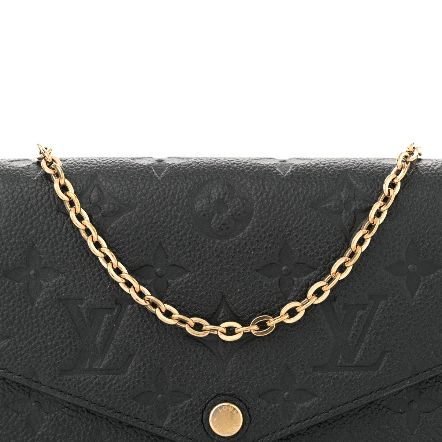 Empreinte Pochette Felicie Chain Wallet Black