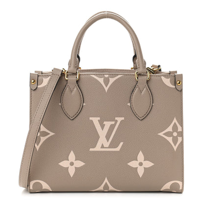 Louis Vuitton Empreinte Monogram Giant Onthego PM Tourterelle Creme 1 of 10