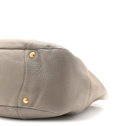 Prada Vitello Daino Pushlock Tote Argilla 11 of 11
