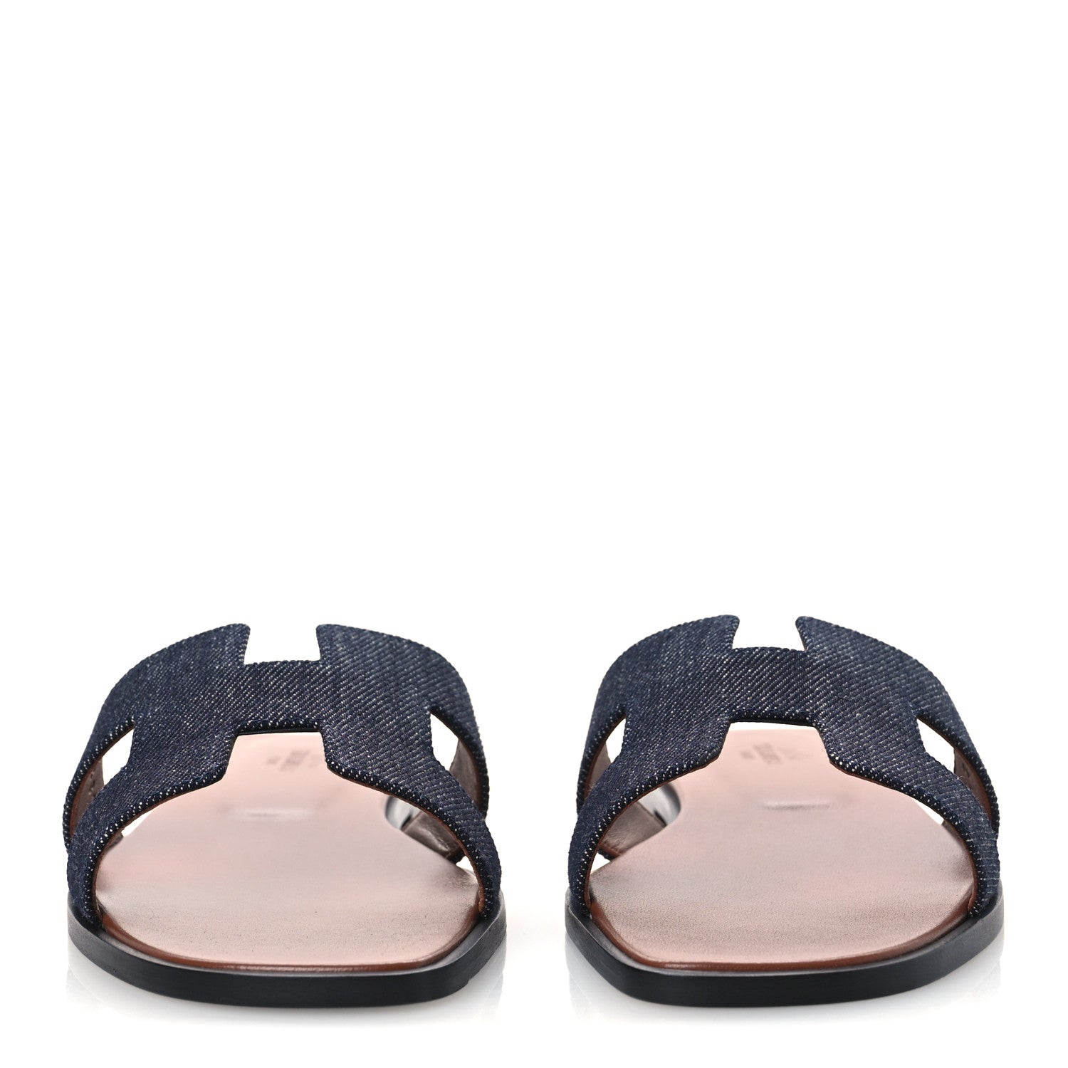 Hermes Denim Oran Sandals 39 Bleu Brut 3 of 11