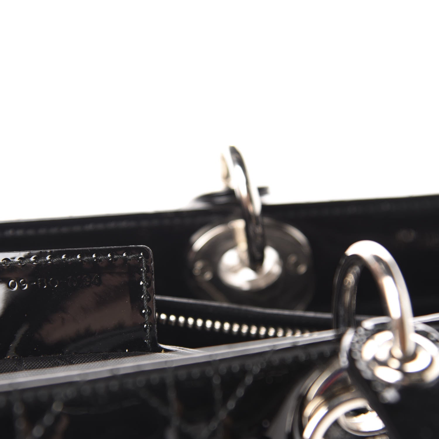 Christian Dior Patent Cannage Large Lady Dior Black 8 of 9