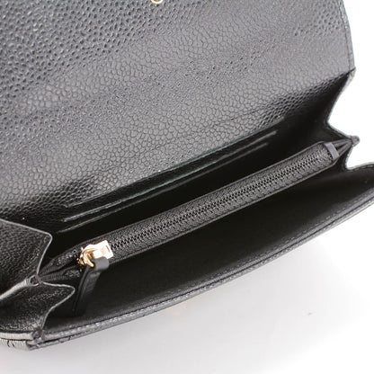 Chanel Caviar Quilted Small Flap Wallet Black 5 of 8