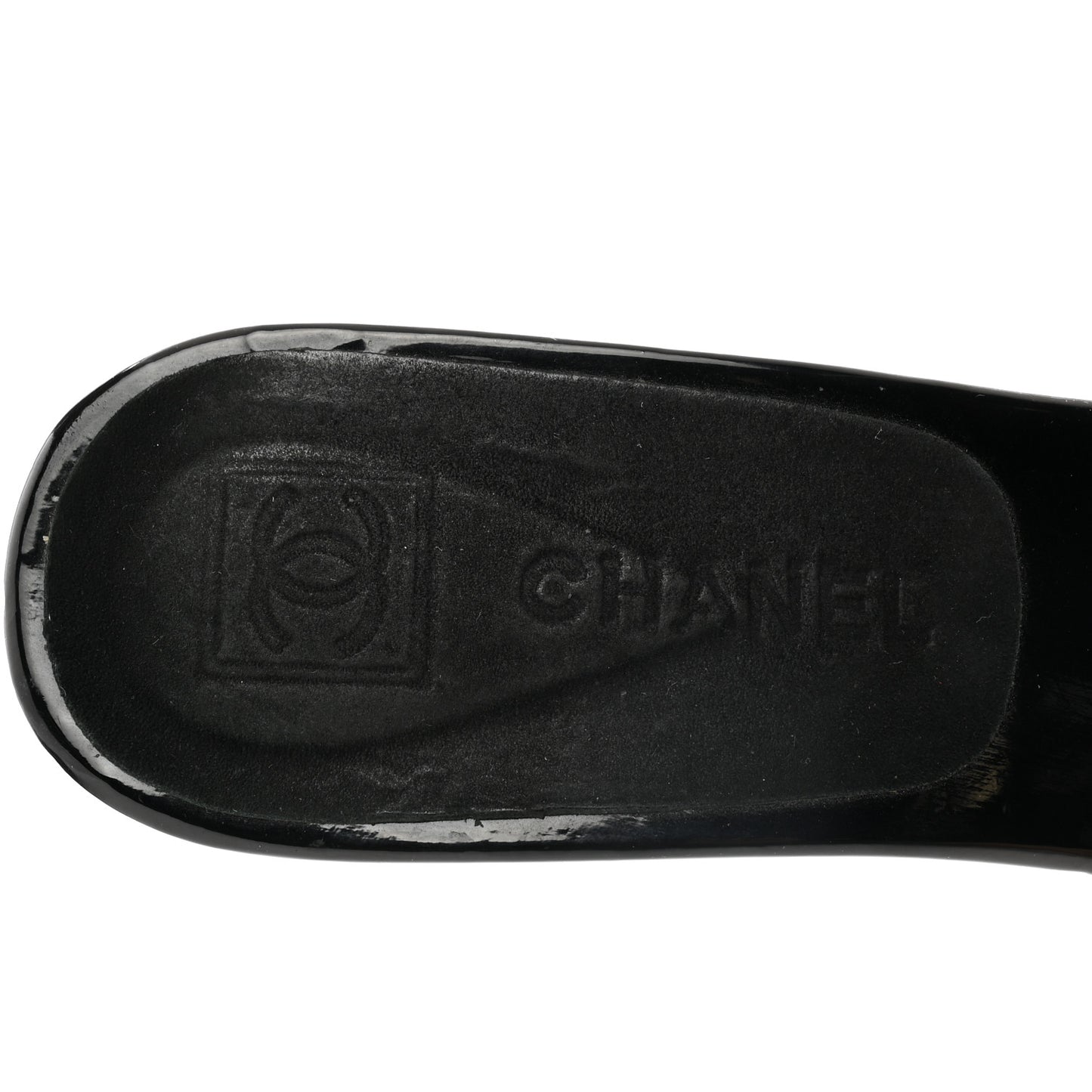 Suede CC Buckle Clogs 38 Black