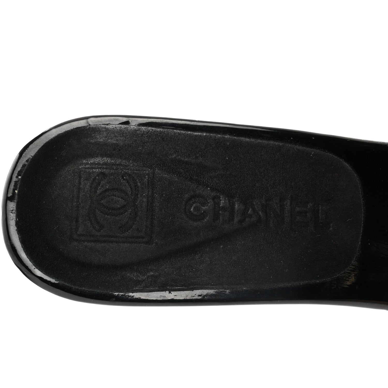 Chanel Suede CC Buckle Clogs 38 Black 7 of 7