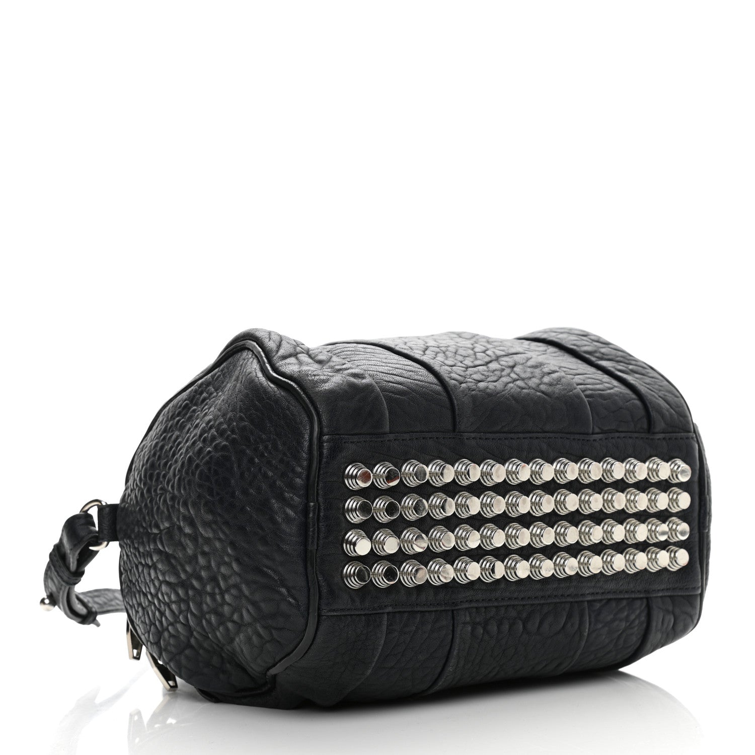 Alexander Wang Pebbled Lambskin Rockie Navy Rhodium Hardware 4 of 11