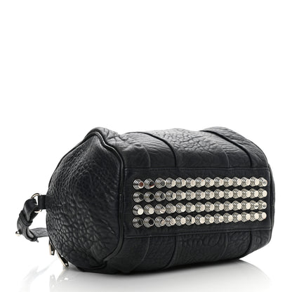 Alexander Wang Pebbled Lambskin Rockie Navy Rhodium Hardware 4 of 11