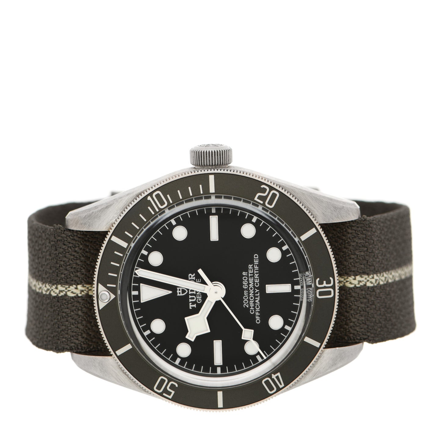 Sterling Silver Fabric 39mm Black Bay Fifty-Eight Automatic Watch Black M79010SG