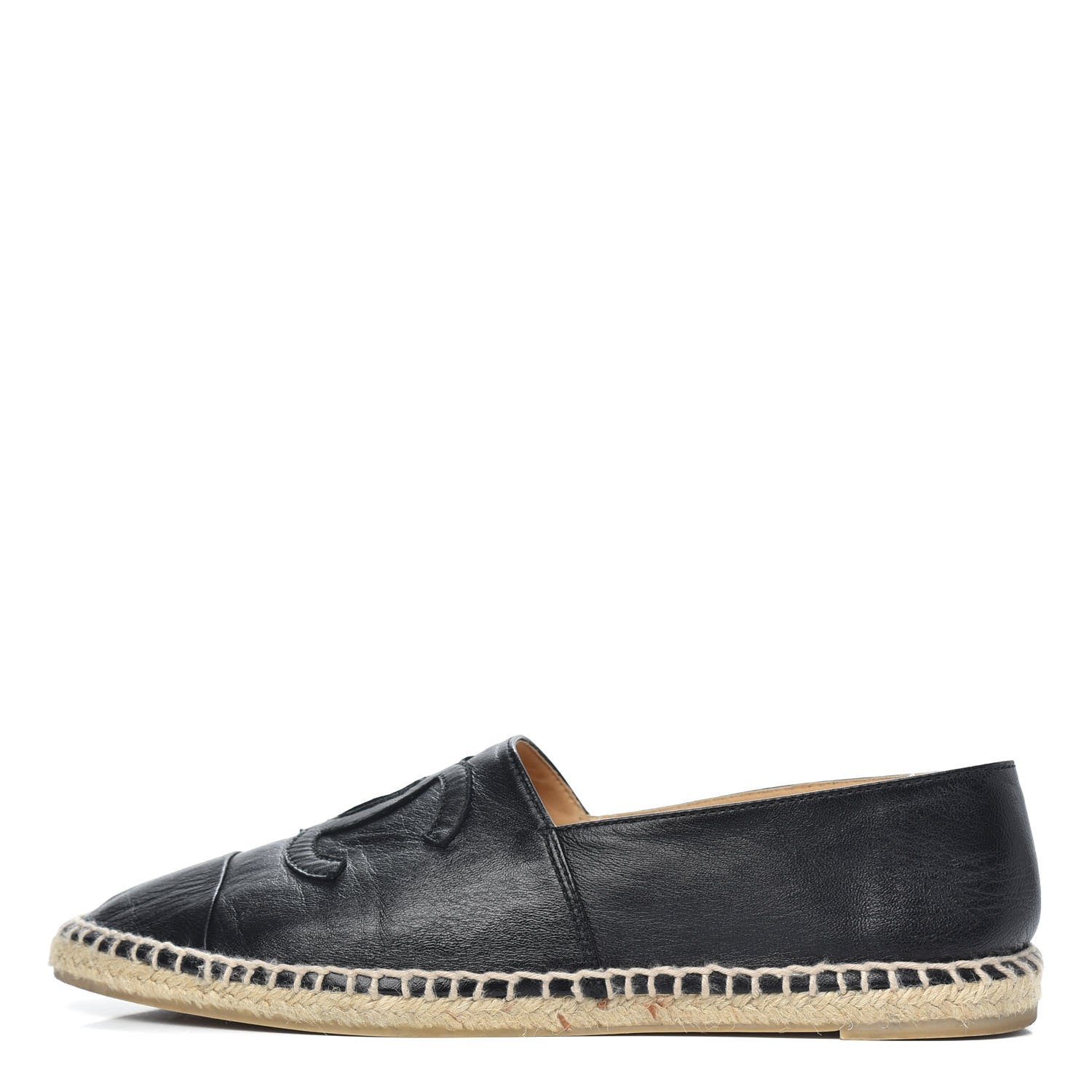 Chanel Lambskin CC Espadrilles 41 Black 1 of 13