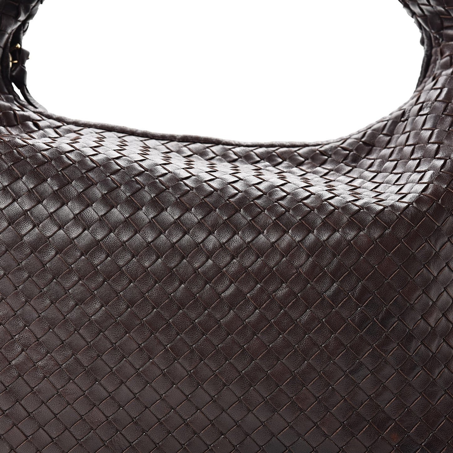 Nappa Intrecciato Large Veneta Hobo Ebano