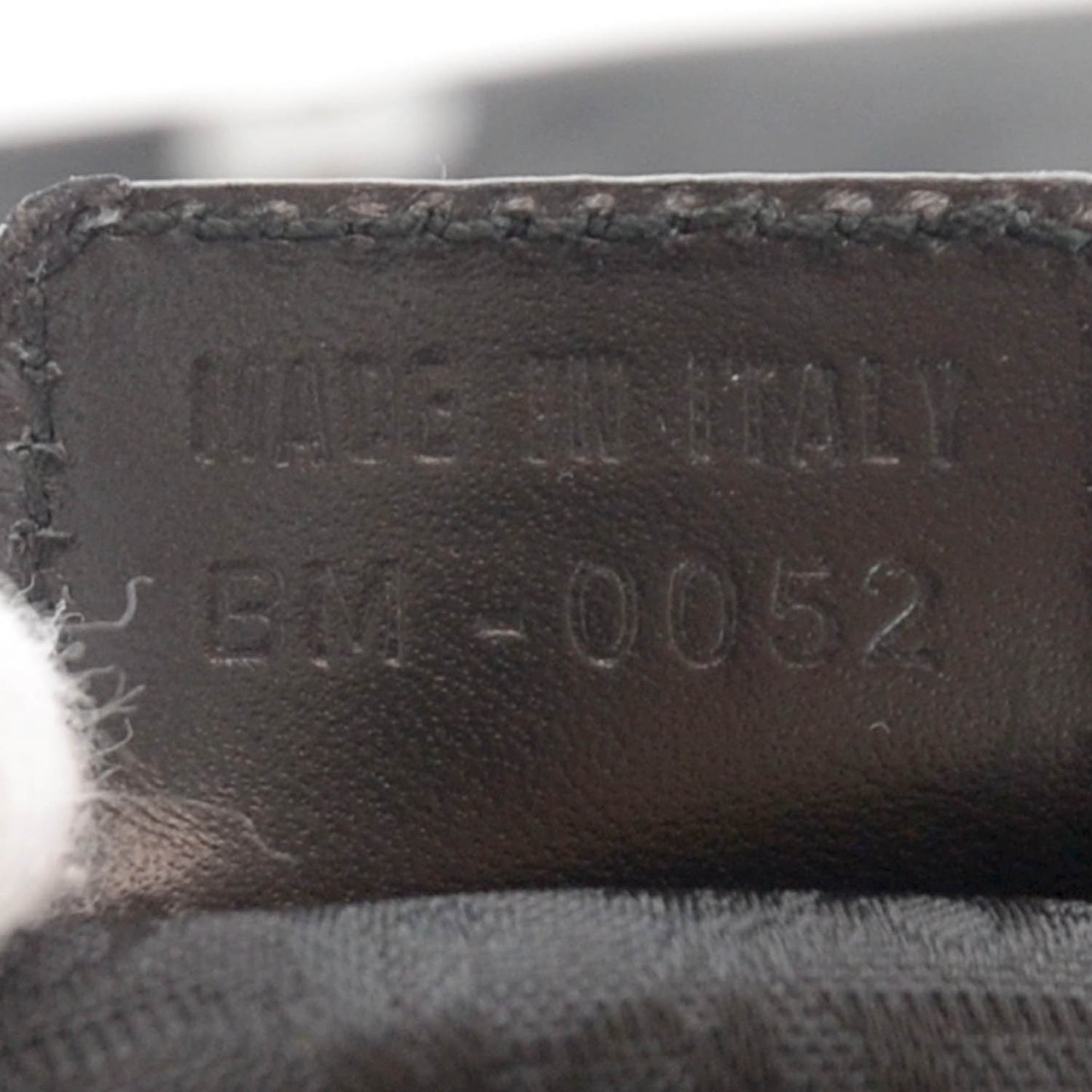 CHRISTIAN DIOR Leather Street Chic Messenger Bag Black
