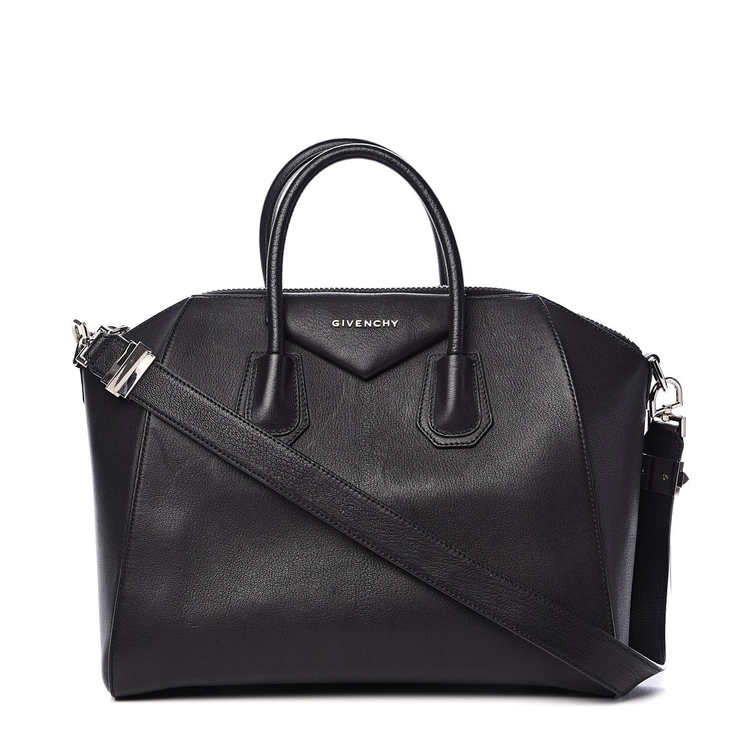 Sugar Goatskin Medium Antigona Black
