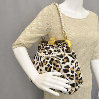 Valentino Garavani Leopard Print Pony Hair Frame Bag 2 of 11