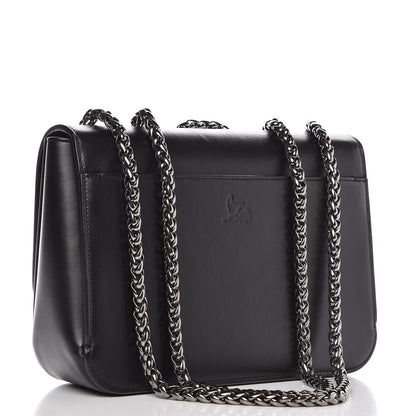 Christian Louboutin Calfskin Small Sweety Charity NV Shoulder Bag Black 3 of 9