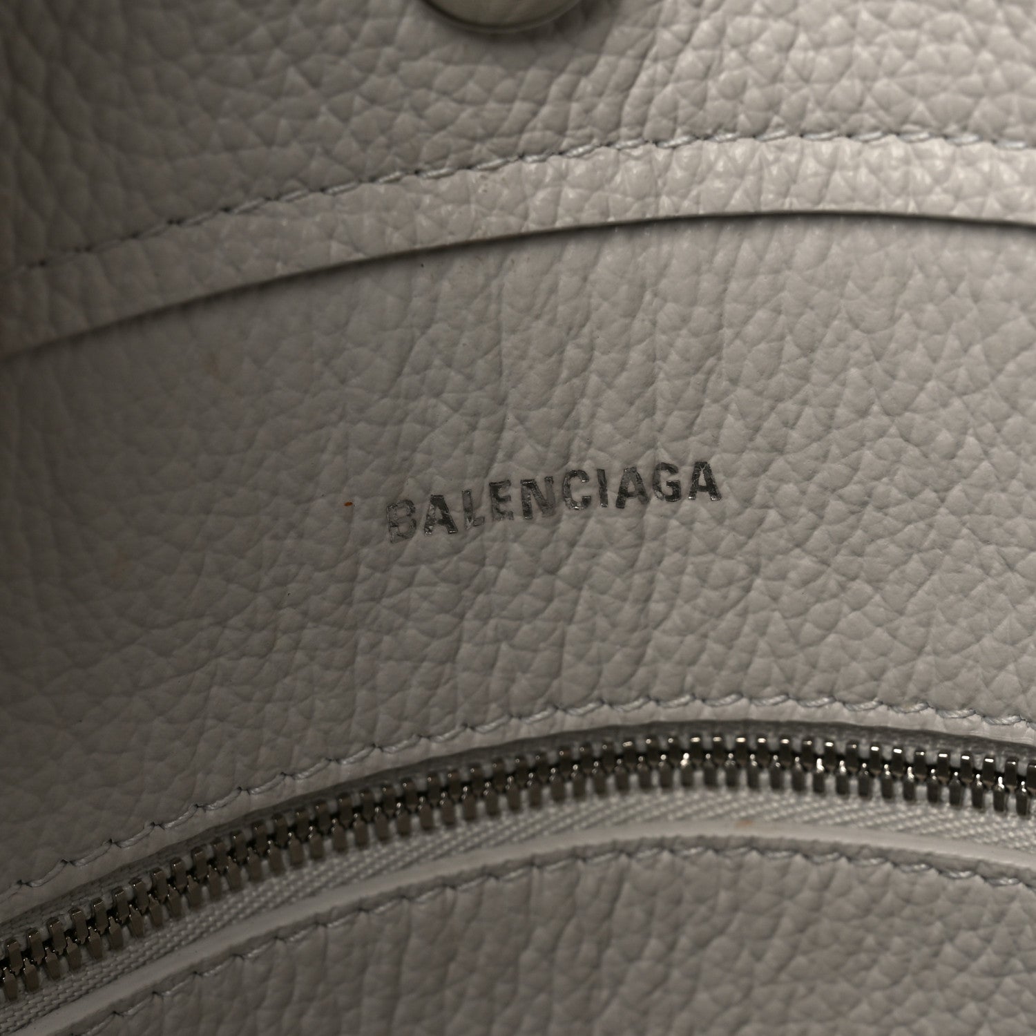 Balenciaga Grained Calfskin XS Everyday North South Shoulder Tote Bag White 6 of 9