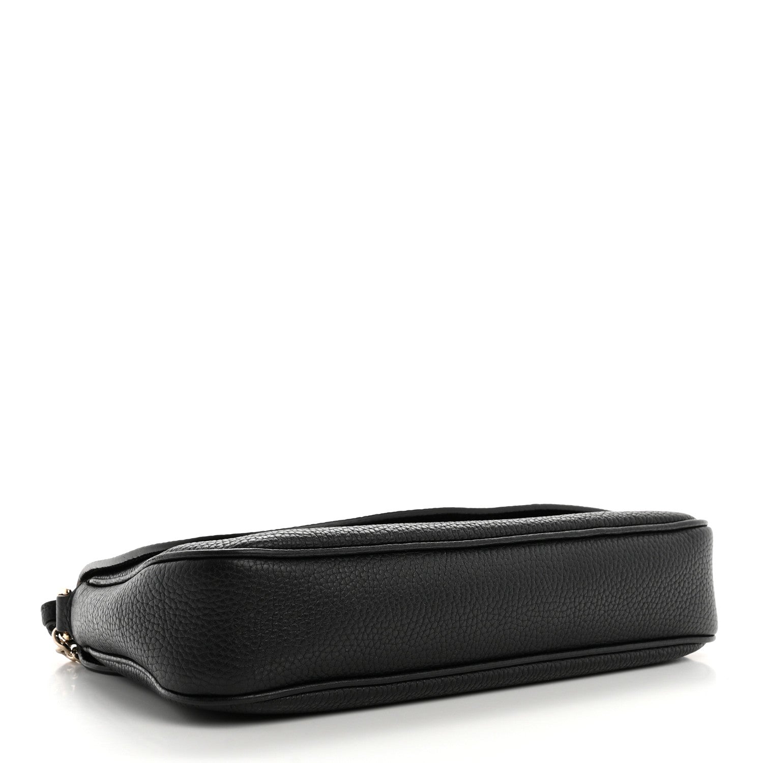 Gucci Pebbled Calfskin Medium Soho Flap Crossbody Black 4 of 11