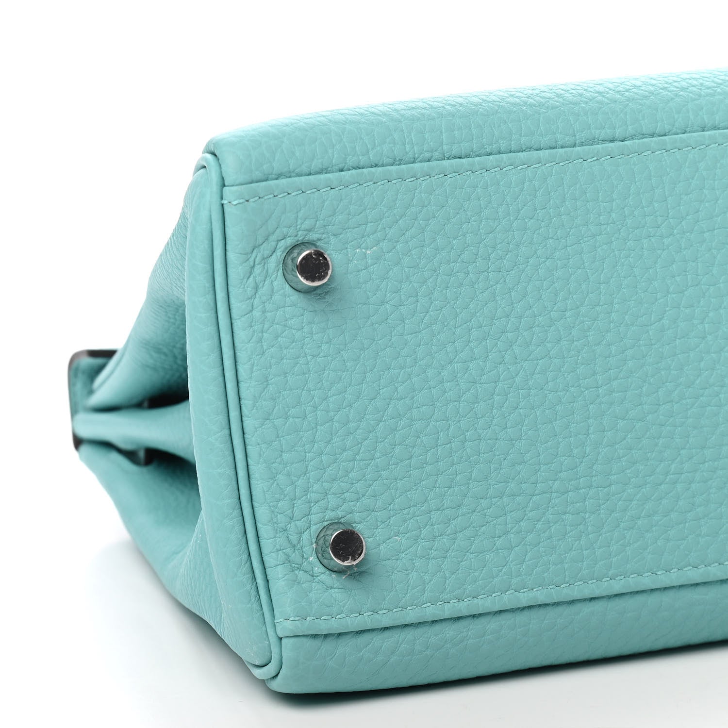 Hermes Togo Kelly Retourne 32 Bleu Atoll 8 of 10