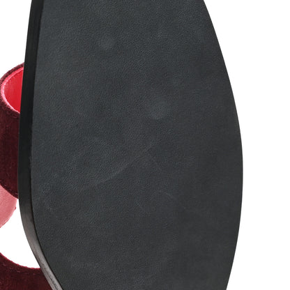 Hermes Suede Goatskin Oran Sandals 37 Rose Rouge Marsala 10 of 10