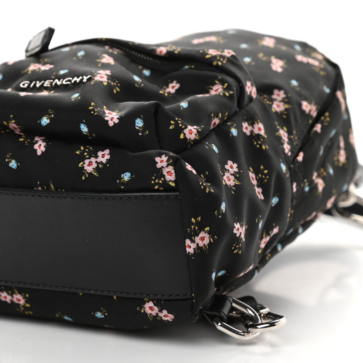 Tech Twill Nylon Hibiscus Print Nano Backpack Multicolor