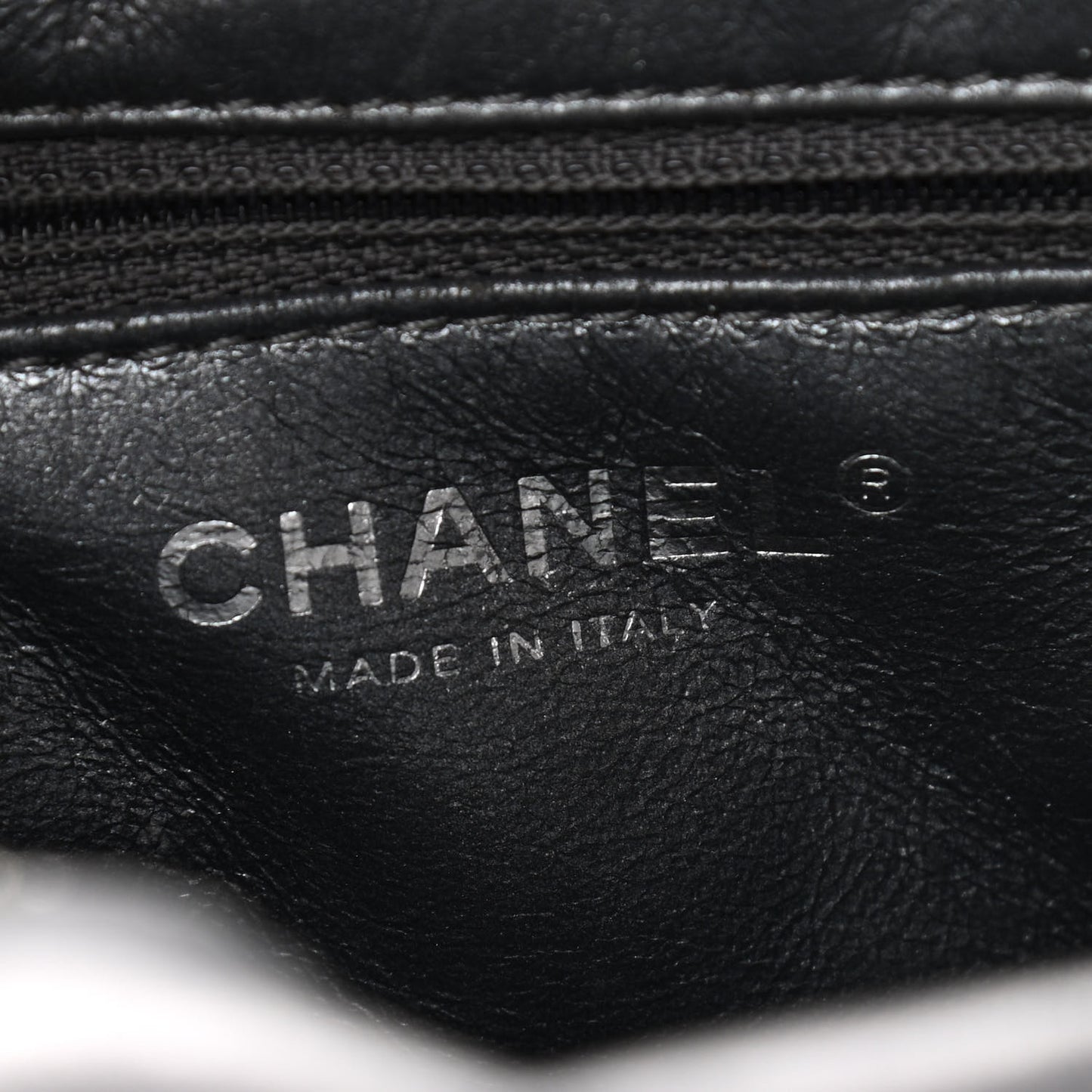 Metallic Aged Calfskin Quilted Medium Reissue Camera Case Dark Silver