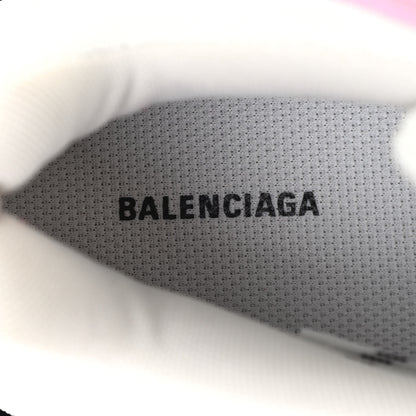 Balenciaga Fabric Mesh Washed Effect Womens Triple S Sneakers 40 Pink White Black 6 of 12