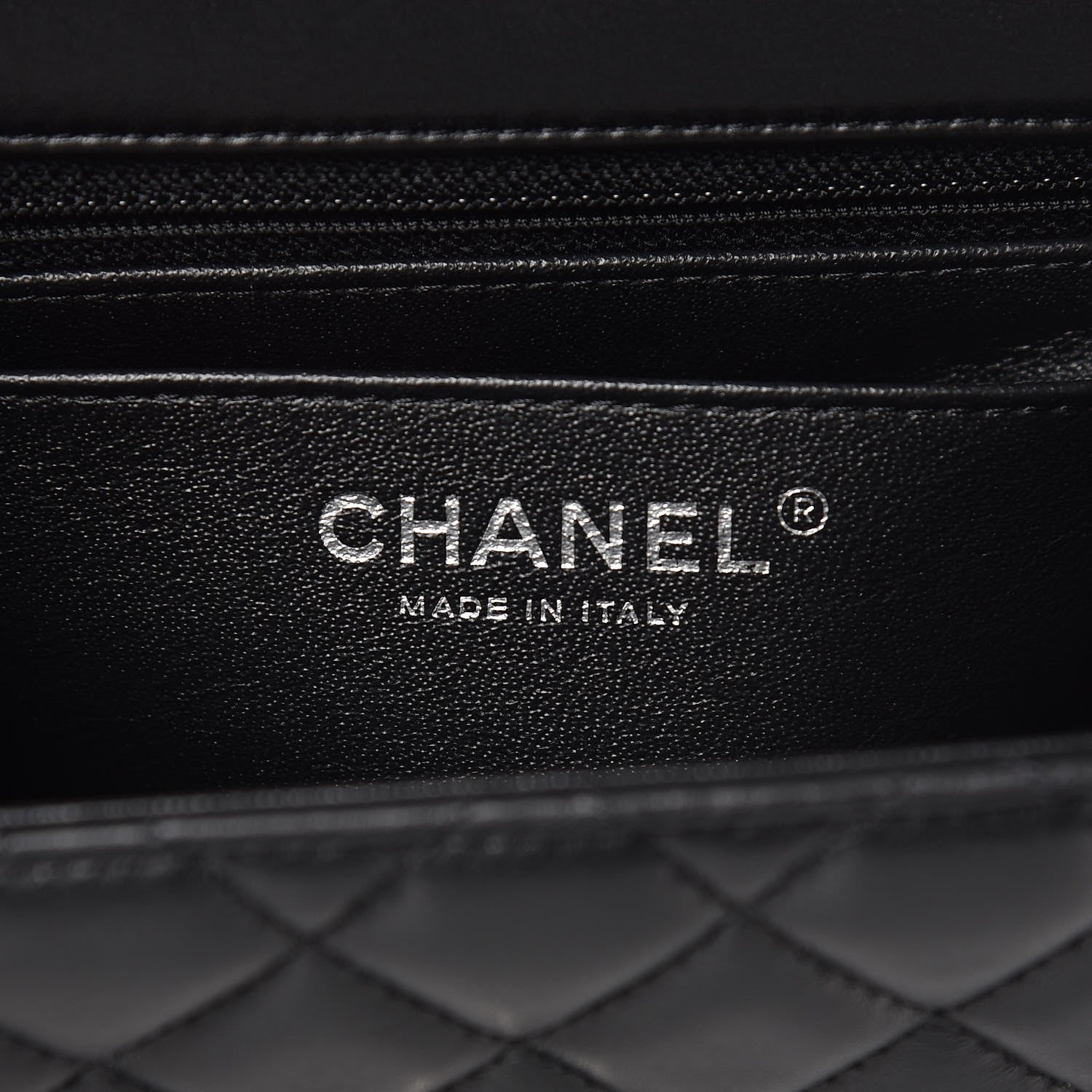 Chanel Lambskin Quilted Mini Square Flap Black 6 of 10