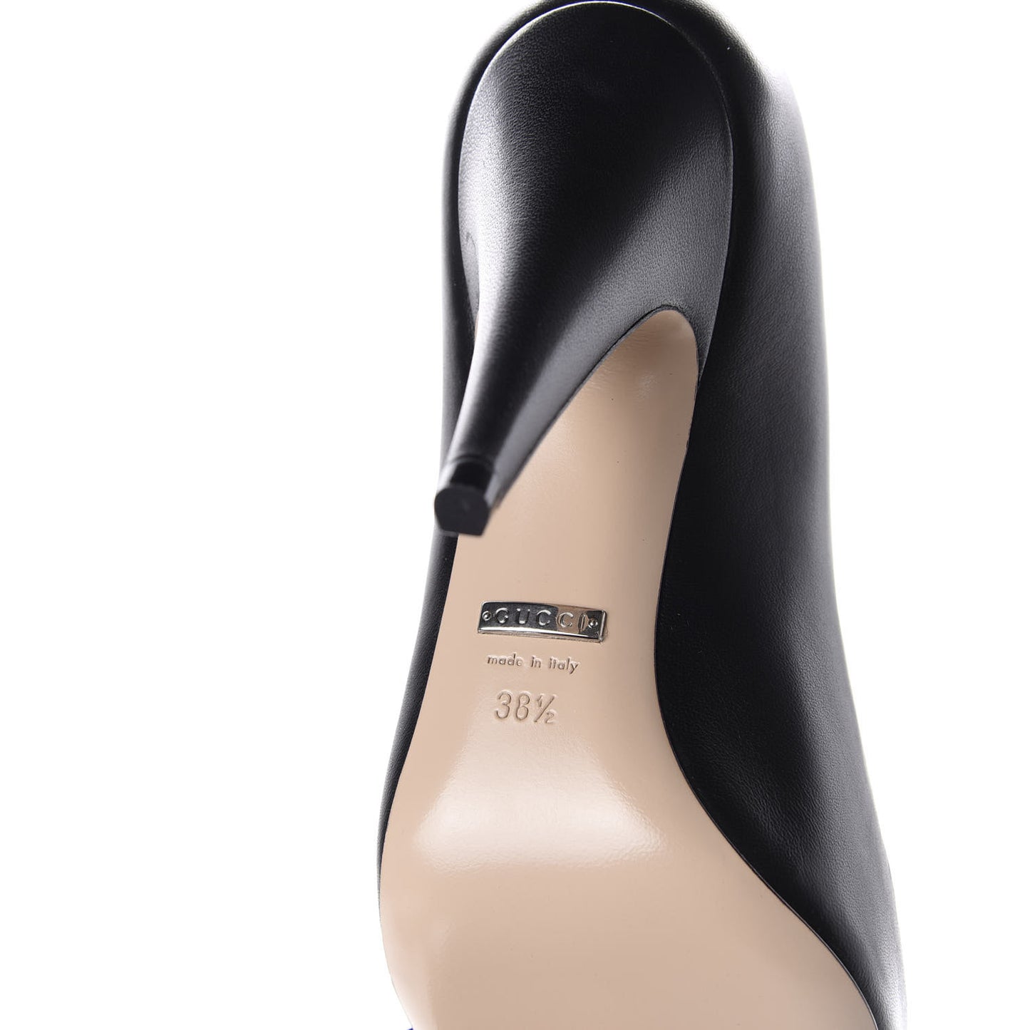 Nappa Bow High Heel Pumps 38.5 Black