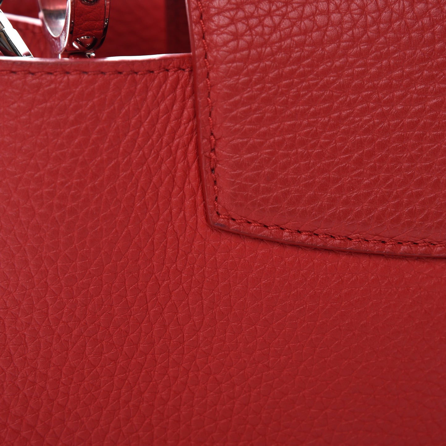 Taurillon Capucines PM Rubis
