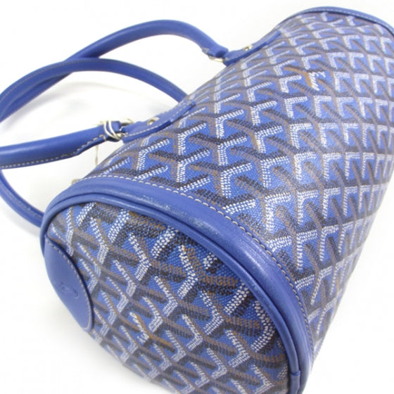 Goyard Goyardine Amakios PM Bowler Tote Bag Blue 5 of 11