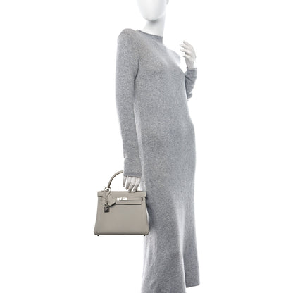 Hermes Togo Kelly Retourne 25 Gris Perle 2 of 10